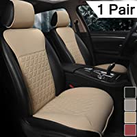 Black Panther Fundas de Asientos de Coche de Cuero PU de 1 Par- Protectors de Asientos Compatible con 95% de Automóviles…